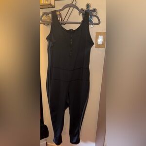 Black Sleeveless Adidas Jumpsuit